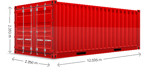 40ft standard container